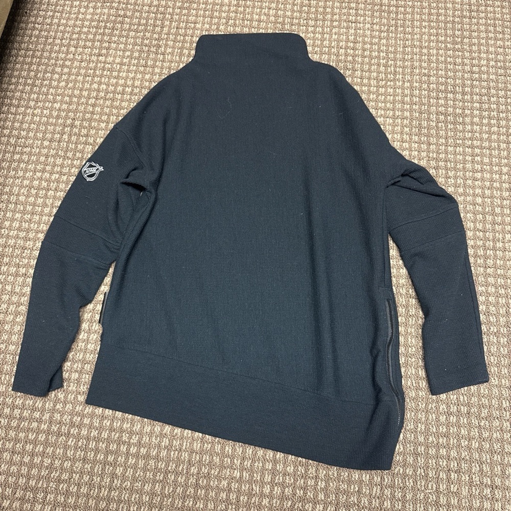 Levelwear Verve Black Mock Turtleneck Sweater with side zip sz S - Picture 2 of 6